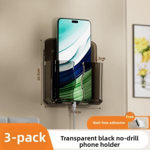 LUTUMEI | No Drilling Adhesive Wall Phone Holder