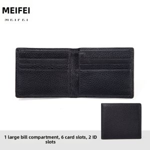 MEIFEI | Genuine Leather Slim Simple Wallet