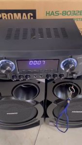 NEW PROMAC HAS-8032BT Speaker w/ Amplifier Set (FREE MIC)