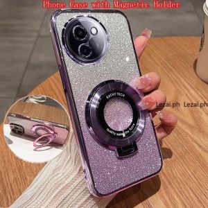 เคส Infinix Note 40 Pro Hot 40i 40 Pro Zero 30 5G เคสพร้อมแววที่ชัดเจนตัวปกป้องกล้องถ่ายรูปแม่เหล็กยึดโทรศัพท์หรูหราแฟชั่นสวยงาม