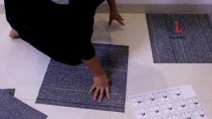 UMI 50x50cm Hotel Bedroom Living Room Office Carpet Floor Rugs KTV Noise Prevention Non-Slip Square Mat Karpet Tiles 地毯