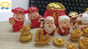 FY CNY Decoration CNY Cake Topper God of Wealth Money Box Money Bag Money Tree 财神爷 招财进宝 聚宝盆 新年装饰 金钱树 摇钱树 财神