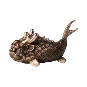 TONGSHIFU | Tượng Đồng Cá Hóa Rồng Trang Trí Nhà