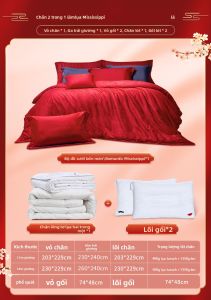 FUANNA (富安娜) | Bộ Chăn Ga Gối Cưới Bằng Cotton 4 Món