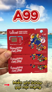 Sim 4G MOBI LOCA GÓI A69 A79 A89 A99 A119 Data Tốc Độ Cao Chuyên Dùng mạng + Phút Gọi Nội Mạng Miễn Phí - Sim Sẵn 1 Tháng Đầu Dùng Không Nạp Tiền - FREESHIP - CHƯA KÍCH HOẠT