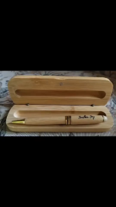 Eco Bamboo Pen With Bamboo Case