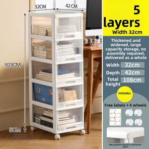 Jeko&Jeko | Mobile Under Desk Office File Cabinet Plastic