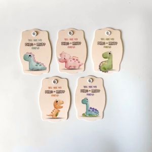Hang Tag Ivory Dinosaurus
