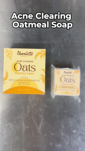 (Compact Edition 60g) Charlotte Organics Acne Clearing Oatmeal Soap