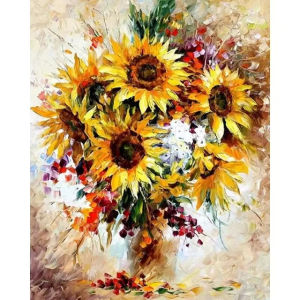 Acrylic Paint By Numbers Pink Peony Flowers Painting By Numbers on Canvas Coloring By Number for Adults Paint Digital Art