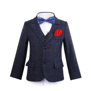 ชุดเดรสเด็กชาย ชุดเสื้อผ้าสไตล์อังกฤษ ชุดเครื่องแบบสำหรับการแสดงเครื่องแบบ ชุดเครื่องแบบสามชิ้น ชุดเดรสฤดูใบไม้ผลิ ฤดูร้อน ฤดูใบไม้ร่วง ฤดูหนาว