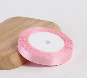 25yards/Roll 6/10/12/15/20/25/40/50mm Pink Silk Satin Ribbons for DIY Accessories Crafts Bow Handmade Gift Wrap Party Wedding
