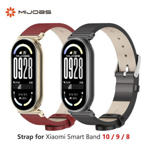 Watchband For Mi Band 10 Leather Strap for Mi Band 8 9 10 Breathable Wrist Strap for Mi Band 9 Wristband for Mi Band 10