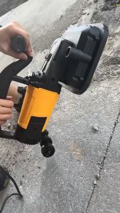 4-Head Dustless Concrete Floor Grinder Hand Push Cement Polishing Machine for Home & Construction