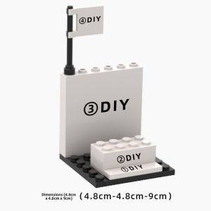 Graduation Season Memorabilia Compatible Lego Cute Bachelor Robe Doctor Figure DIY Decoration Display Nordic Style Plastic Material