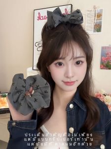 Gray Series Butterfly Knot Hair Clip Womens High Ponytail Ball Headwear 2024 New Style Hair Accessories Premium Clamp Hair Ornament