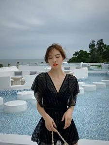 Đồ Bơi Nữ Bikini Áo Tắm Dạng Váy Đi Biển Giấu Bụng Cho Người Béo Bụng - Hàng Quảng Châu (T004)