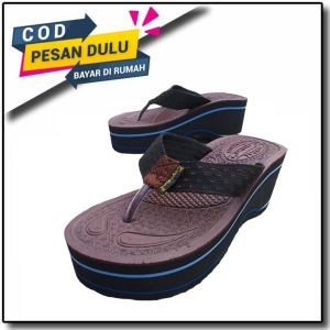 Sandal Jepit Tinggi Wanita Toyosima Sendal Wedges 7cm Awet Berkualitas