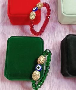 Crystal Evil Eye with Buto ng Sinukuan Bracelet ProteksyonPangontraPampasuwerte
