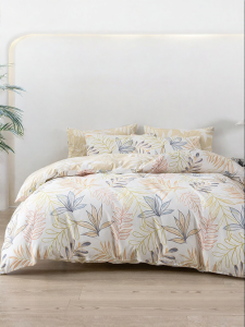 Cotton Print Simple Style Bed Set