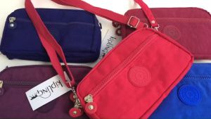 กระเป๋า Kipling 4ซิบ (21x13 cm) พร้อมสายสะพายยาว และสายคล้องมือ