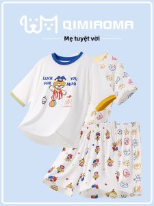 LB.BEAR | Bộ Đồ Ngủ Trẻ Em Modal Mát Lạnh Họa Tiết Hoạt Hình