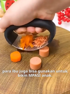 Alat Peras Bawang / Alat Pemeras Bawang Putih Penghancur Bawang Putih Stainless Steel Multifungsi