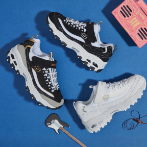 Skechers | Childrens and Teens Panda White Chunky Sneakers