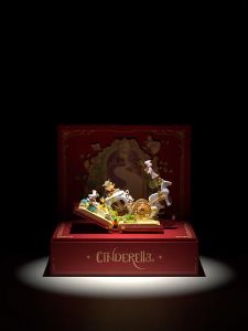 [Wekki Fairy Tale Town Series Building Blocks Drop Book Cinderella Breaks into Reality] Educational Toys for Adult Girls Building Blocks that can be spelled and played with children