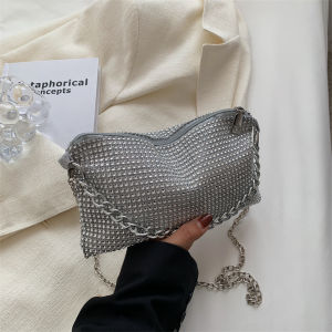 Fashionable Diamond Embedded Mini Bag 2022 New Style Trendy Versatile Crossbody Underarm Personalized Envelope Bag
