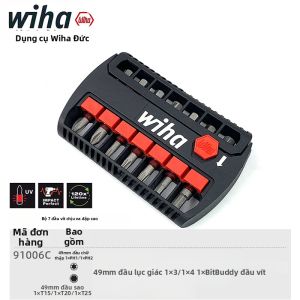 Wiha | Mũi Vít Chữ Thập Lục Giác Từ Tính Momen Quay Cao