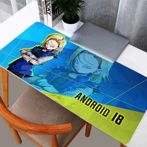 Bandai | DBZ Dragon Ball Android 18 Mouse Pad Anime Gaming Accessories Mousepad Gamer Completo Computer Keyboard Desk Mat Varmilo Table