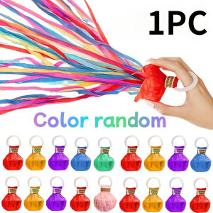 20PCS Colorful Hand Throw Streamers Party Streamers Poppers Wedding Celebration Ribbon Confetti Poppers For Holiday Celebration
