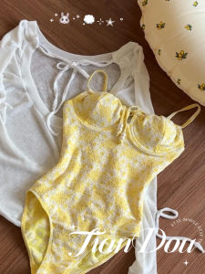 Bộ Đồ Bơi Liền Thân Màu Vàng Tươi TianDou Dành Cho Nữ Bộ Đồ Bơi Lướt Vui Vẻ Cao Cấp Bộ Đồ Bơi Hai Mảnh Có Đệm Ngực