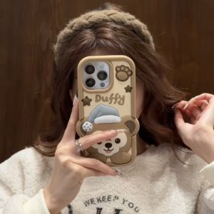 3D น่ารักการ์ตูน Miffy ซิลิโคนเคสศัพท์สำหรับ iPhone 11 12 13 14 15 16 Pro Max ปลอกซิลิโคนอ่อน Anti Fall ฝาครอบป้องกันสำหรับ IPhone16 Case