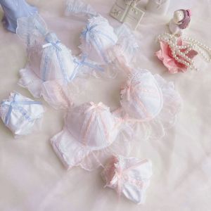 Japanese Lolita Plus Size Panty Underwear Soft Lace Ribbon Pure Cute Embroidery