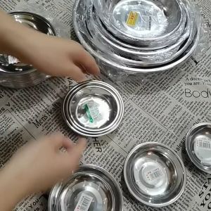 Stainless Steel Plate / Dish / Rice plate/Pinggan Keluli Tahan Karat / Pinggan / Pinggan nasi