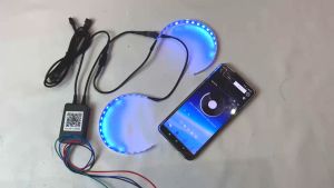 LAMPU DEVIL EYE PROJIE BILED RGB APP RUNNING SEN UNIVERSAL