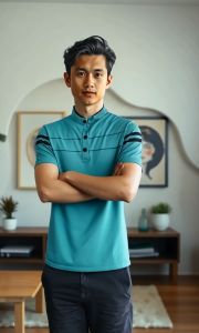 Kaos Pria Kerah Shanghai Saku Garis Pendek / Kaos Polo Pria Shanghai Saku / Polo Shirt Shanghai Pria Distro Keren