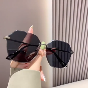 High-Quality Polarized Luxury Womens Sunglasses - High-End Metal Versatile Design