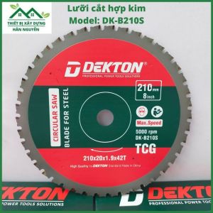 Lưỡi cắt hợp kim 210mm đa năng Dekton DK-B210S 42 răng dùng để cắt nhômgỗsắt