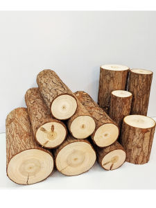 Creative Wood Log Small Pile Wall Decorative Firewood Living Room Background TV Wall Decor Pure Handmade Wooden Artifacts