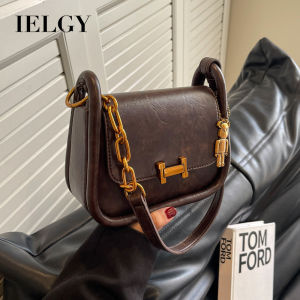 IELGY High-End Retro Chain Messenger Bag Fashionable All-Match Underarm Small Square Bag