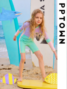 PPTOWN | Sun Protection Quick Drying Girls Swimsuit