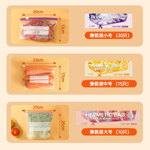 Túi Đựng Thực Phẩm Cấp Thực Phẩm De Xin Túi Bảo Quản Thực Phẩm Dùng Một Lần Có Nắp Kín Cho Tủ Lạnh Và Đông Lạnh