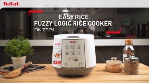 Tefal RK736B/RK7321 Rice Cooker Easy Rice Plus 1.8L 10 Cups (Black RK736B/White RK7321)