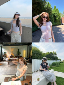 Korean Styled Sheer Ribbon T-Shirt