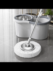 IMUTO Mop With Spinner Mop Wet And Dry & Bucket Magic Spin Tornado Mop 360 Easy Rotating Map Floor Cleaning Flat Mop