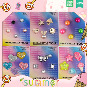 2025 Crocs Shoe Flower Hole Hole Shoe Accessories Metal Caroll Star Intelligence Star Shoe Upper Ornament Fashionable Shoe Accessories