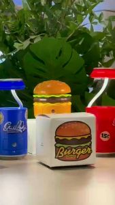 Hamburger Night Light Usb Charging Foldable ChildrenS Desk Lamp Multifunctional Pencil Sharpener Birthday Gift
